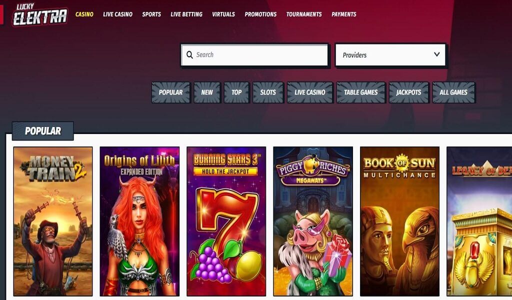 Lucky Elektra Casino arvostelu – korkealaatuinen yleiskasino